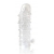 Закрытая прозрачная рельефная насадка Crystal sleeve - 13 см. - Erowoman-Eroman - в Новороссийске купить с доставкой