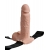 Телесный перезаряжаемый вибрострапон 7  Hollow Rechargeable Strap-on with Balls - 20,3 см. - Pipedream - купить с доставкой в Новороссийске