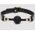 Черный кляп-шар Bound to You Faux Leather Ball Gag - Fifty Shades of Grey - купить с доставкой в Новороссийске