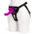 Лиловый страпон Rechargeable Vibrating Strap-On Harness Set - 17,6 см. - Happy Rabbit - купить с доставкой в Новороссийске
