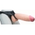 Телесный реалистичный фаллоимитатор на черных трусиках Real Big Strap-On - 34,5 см. - LOVETOY (А-Полимер) - купить с доставкой в Новороссийске