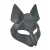 Серая маска Wolf с клепками - Sitabella - купить с доставкой в Новороссийске