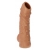 Телесная насадка с пупырышками и открытой головкой Nude Sleeve L - 14 см. - KOKOS - в Новороссийске купить с доставкой
