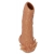 Телесная насадка с усиками и открытой головкой Nude Sleeve L - 14 см. - KOKOS - в Новороссийске купить с доставкой