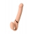 Телесный безремневой вибрострапон Vibrating Bendable Strap-On L - Strap-on-me - купить с доставкой в Новороссийске