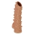 Телесная насадка с шипами и открытой головкой Nude Sleeve S - 10 см. - KOKOS - в Новороссийске купить с доставкой