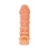 Телесная закрытая насадка с пупырышками Cock Sleeve Size M - 15,6 см. - KOKOS - в Новороссийске купить с доставкой