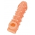 Телесная закрытая насадка с пупырышками Cock Sleeve Size L - 17,6 см. - KOKOS - в Новороссийске купить с доставкой