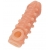 Телесная закрытая насадка с шариками Cock Sleeve Size S - 13,8 см. - KOKOS - в Новороссийске купить с доставкой