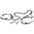 Металлические наручники Metal Leg Cuffs - Pipedream - купить с доставкой в Новороссийске