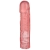Розовая фаллическая насадка Vac-U-Lock 8  Crystal Jellies Dong - 20,3 см. - Doc Johnson - купить с доставкой в Новороссийске