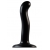 Черный фаллоимитатор-насадка Strap-On-Me P G spot Dildo size S - 16,4 см. - Strap-on-me - купить с доставкой в Новороссийске
