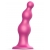 Розовая насадка Strap-On-Me Dildo Plug Beads size S - Strap-on-me - купить с доставкой в Новороссийске
