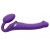 Фиолетовый безремневой вибрострапон Vibrating Bendable Strap-On - size L - Strap-on-me - купить с доставкой в Новороссийске
