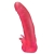 Розовая насадка для страпона с клиторальными лепестками - 18,5 см. - LOVETOY (А-Полимер) - купить с доставкой в Новороссийске