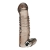 Дымчатая насадка на пенис с вибрацией  Vibrating Penis Enhancing Sleeve Extension - 13,3 см. - BlueLine - в Новороссийске купить с доставкой