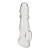 Прозрачная насадка для пениса Girthy Penis Enhancing Sleeve Extension - 17,1 см. - BlueLine - в Новороссийске купить с доставкой