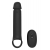 Черная насадка-удлинитель с вибрацией Vibrating Extender With Remote - Dream Toys - в Новороссийске купить с доставкой
