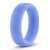 Голубое люминесцентное кольцо Silicone Glo Cock Ring - Blush Novelties - в Новороссийске купить с доставкой