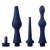 Набор из 3 универсальных насадок для анального душа Universal 3 Piece Silicone Enema Attachment Set - XR Brands - купить с доставкой в Новороссийске