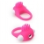 Розовое эрекционное кольцо с щеточкой LIT-UP SILICONE STIMU RING 5 - Dream Toys - в Новороссийске купить с доставкой