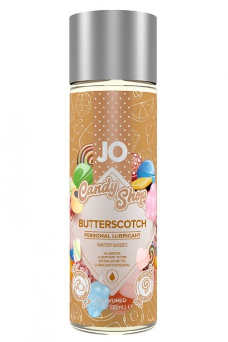 Смазка на водной основе Candy Shop Butterscotch с ароматом ирисок - 60 мл. - System JO - купить с доставкой в Новороссийске