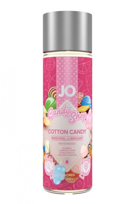 Смазка на водной основе Candy Shop Cotton Candy с ароматом сладкой ваты - 60 мл. - System JO - купить с доставкой в Новороссийске