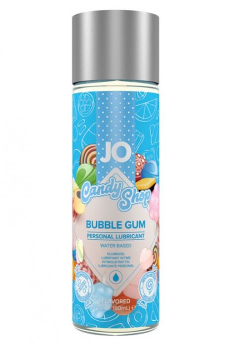 Смазка на водной основе Candy Shop Bubblegum с ароматом жвачки - 60 мл. - System JO - купить с доставкой в Новороссийске