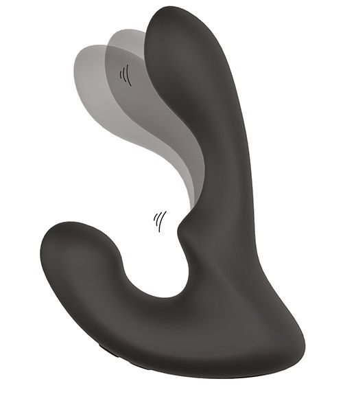 Чёрный массажер простаты с 2 моторами BOOTY ROCKER - Dream Toys - в Новороссийске купить с доставкой