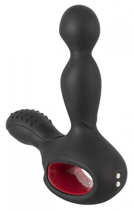 Черный вибромассажер простаты с нагревом и ротацией Prostate Plug - 14,5 см. - Orion - в Новороссийске купить с доставкой