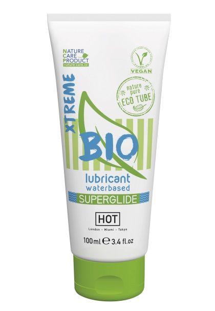 Интимный увлажняющий гель BIO SuperGlide Xtreme - 100 мл. - HOT - купить с доставкой в Новороссийске
