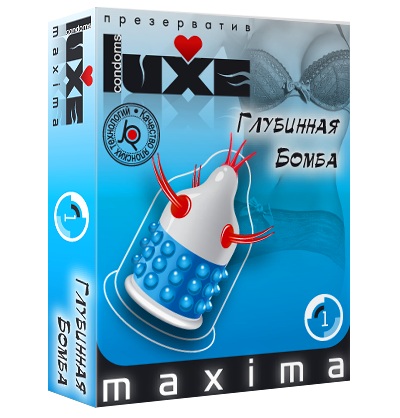 Презерватив LUXE Maxima  Глубинная бомба  - 1 шт. - Luxe - купить с доставкой в Новороссийске