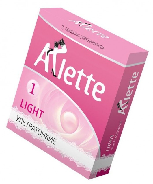 Ультратонкие презервативы Arlette Light - 3 шт. - Arlette - купить с доставкой в Новороссийске