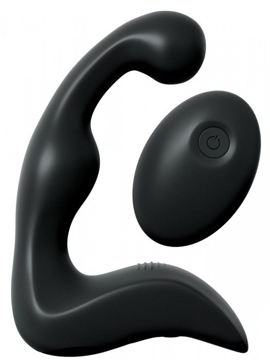 Черный вибромассажер простаты с пультом ДУ Control P-Spot Pro - Pipedream - в Новороссийске купить с доставкой