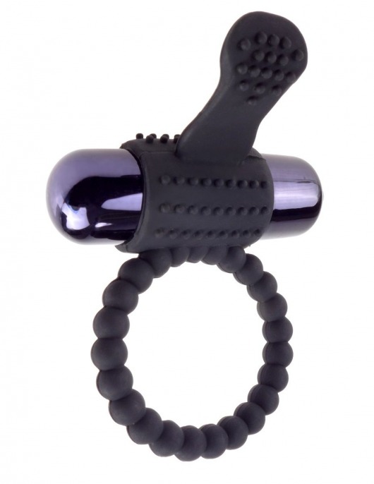 Черное эрекционное виброкольцо Vibrating Silicone Super Ring - Pipedream - в Новороссийске купить с доставкой