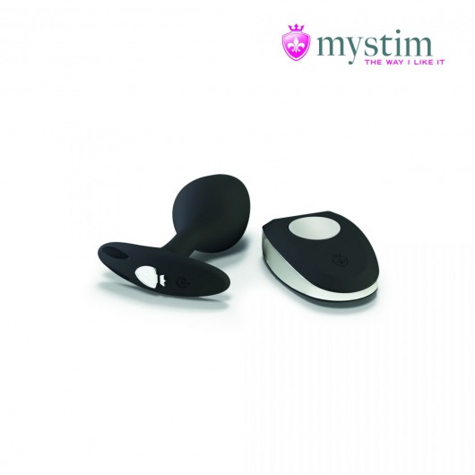 Черная пробка Mystim Rocking Vibe S с возможностью подключения к электростимулятору - 9,7 см. - MyStim - купить с доставкой в Новороссийске