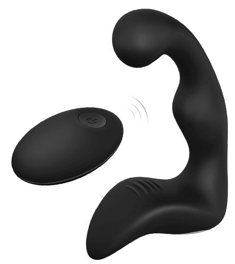Черный вибромассажер простаты REMOTE BOOTY PLEASER - Dream Toys - в Новороссийске купить с доставкой