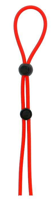 Красное лассо на пенис с двумя бусинами STRETCHY LASSO CAGE - Dream Toys - в Новороссийске купить с доставкой