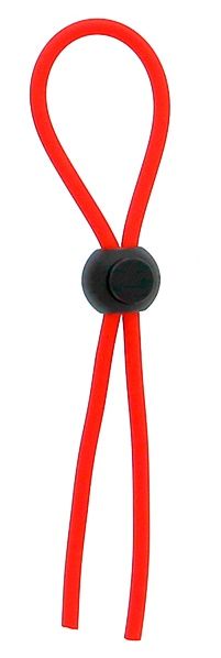 Красное эрекционное лассо с одной бусинкой-утяжкой STRETCHY THICK LASSO - Dream Toys - в Новороссийске купить с доставкой