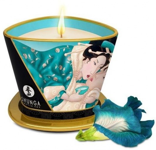 Массажная свеча Island Blossoms - 170 мл. - Shunga - купить с доставкой в Новороссийске