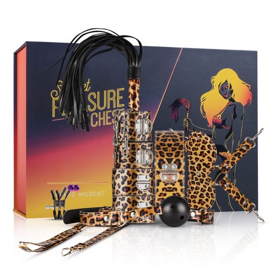 Леопардовый эротический набор Wicked Wildcat - Secret Pleasure Chest - купить с доставкой в Новороссийске