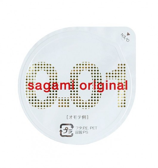 Супертонкий презерватив Sagami Original 0.01 - 1 шт. - Sagami - купить с доставкой в Новороссийске