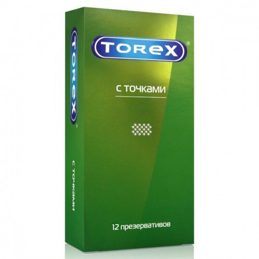 Текстурированные презервативы Torex  С точками  - 12 шт. - Torex - купить с доставкой в Новороссийске
