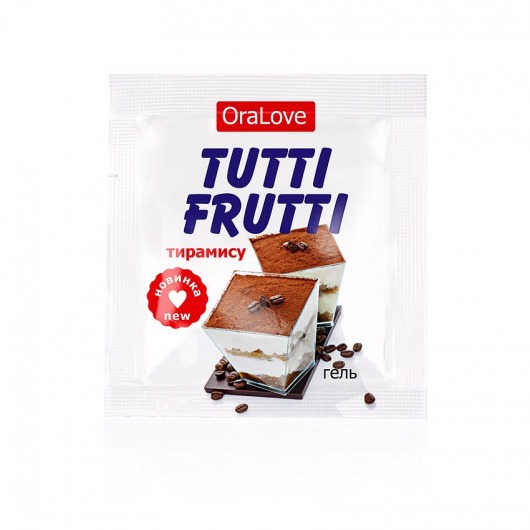 Пробник гель-смазки Tutti-frutti со вкусом тирамису - 4 гр. - Биоритм - купить с доставкой в Новороссийске