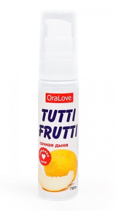 Гель-смазка Tutti-frutti со вкусом сочной дыни - 30 гр. - Биоритм - купить с доставкой в Новороссийске