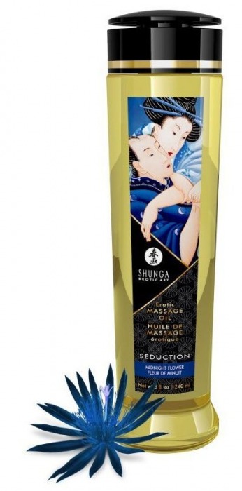 Массажное масло с ароматом ночных цветов Seduction - 240 мл. - Shunga - купить с доставкой в Новороссийске