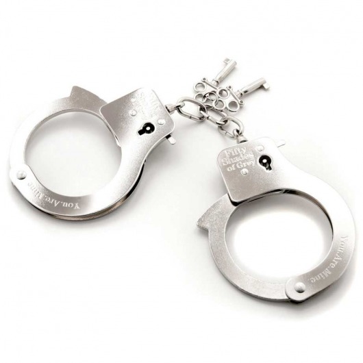Металлические наручники Metal Handcuffs - Fifty Shades of Grey - купить с доставкой в Новороссийске