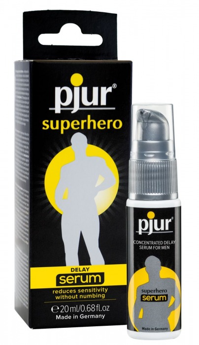 Сыворотка-пролонгатор pjur SUPERHERO Delay Serum - 20 мл. - Pjur - купить с доставкой в Новороссийске
