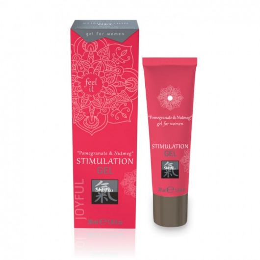 Возбуждающий интимный гель для двоих STIMULATION GEL Pomegranate   Nutmeg - 30 мл. - Shiatsu - купить с доставкой в Новороссийске