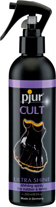 Спрей для ухода за одеждой из латекса pjur CULT Ultra Shine - 250 мл. - Pjur - купить с доставкой в Новороссийске